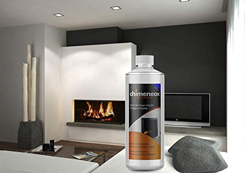 Caja 12 Botellas de 1 litro Bioetanol 99,5% Origen Vegetal para chimeneas