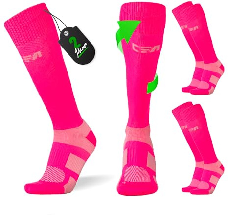 CFA V1 Qualitäts-Kompressionssocken für Männer und Frauen - Ideal fürs Laufen, Fitnessstudio, Radfahren, Muskelerholung oder Workouts - Nachhaltige Dänisches Design