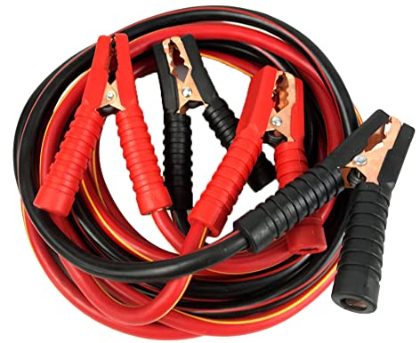 Auto Starthilfekabel, Asudaro 2 Stück 2500A Auto Notfallkabel Kabelkabel Kupfer mit Klammerklemme Hochfeste Metallklemme Autobatteriekabel Ladeverstärker Kabel Auto Jumper Wire Start-Klemme,4m