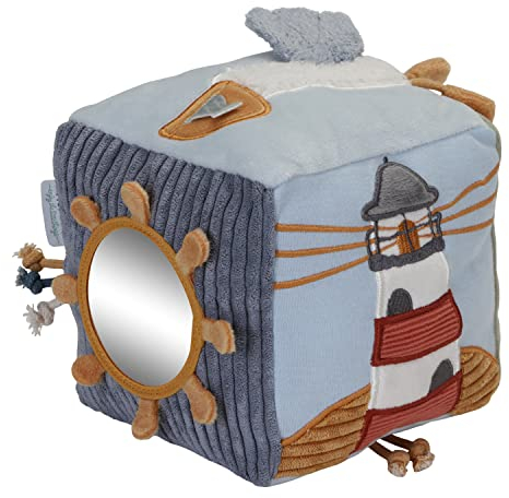 Little Dutch 8609 Stoff Activity Fühlwürfel - Sailors Bay blau