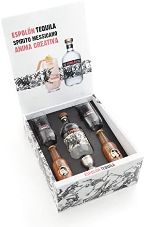 Espolòn Kit Tequila per Paloma: Espolòn Tequila Blanco 70 cl; 2 Bottigliette di Soda al Pompelmo Rosa Thomas Henry 20 cl; 2 Bicchieri Highball e 1 Jigger