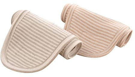 Pack Bauchnabelband aus Baumwolle Beige für Neugeborene | Verstellbar, Atmungsaktiv und Hautfreundlich, Saugfähig für Säuglinge, 4 Stück