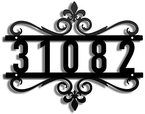 Insegne Per Case In Acciaio Inossidabile Personalizzate Con Nome E Cognome Numero Civico Galleggiante Numeri Civici Moderni In Metallo Cartello Con Indirizzo Artigianale Con Nome Via,25cm*20cm