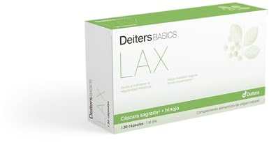 DEITERS Basics Lax 30 Kapseln, mit heiliger Schale und Fenchel, natürliches Abführmittel bei Verstopfung, Verbesserung des Darmverkehrs, lindert Darmgase