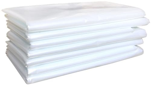 Telo Protettivo per Serra,Telo Serra Trasparente Telo Trasparente per Serra, Addensare Resistente agli Strappi, Protezione UV, per Serra, aziende agricole, agricoltura, giardino (6 x 10 m,0.14mm)