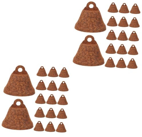 IMIKEYA 100stücke Vintage Glöckchen Roteisen Weihnachtsglocken Für Dekorationen Party-Accessoires Handwerk Und Hochzeitsdeko Für Weihnachtsbaum Und Windspiele