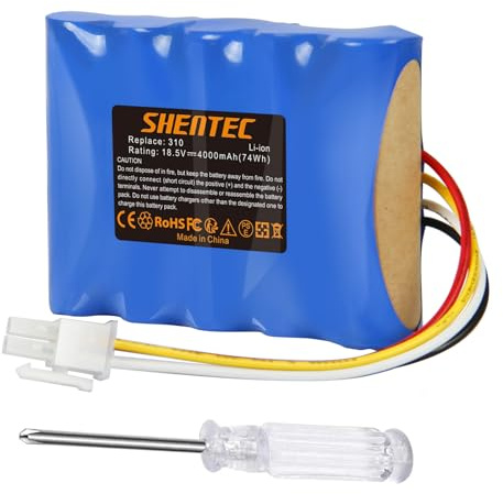 Shentec Batterie Li-ION de Rechange 18.5V 4000mAh pour Batterie Husqvarna Automower 310,315,Gardena Sileno R100Li, R130Li, R160Li, Sileno+,pour Robot Tondeuse 5848228-01,5848228-02,5848528-02,