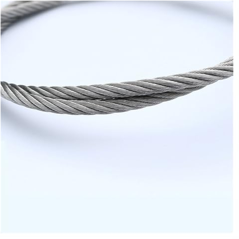 NORAZE Anschlagseil-Kabelhebebaugruppen Aus Edelstahl Mit 1,5–10 Mm Durchmesser Und Starken Ösenschlaufen Nach Maß (Color : Clear, Size : 2METERS_8MM Diameter)