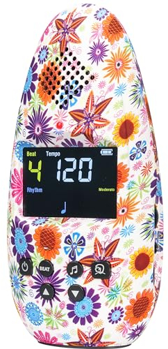 Sondery Metronom Digitaler wiederaufladbarer Gesang, großer Klang mit Farbbildschirm, USB-Kopfhöreranschluss, buntes Muster, Kunstserie, Bulletome für Gitarre, Schlagzeug, Klavier und alle