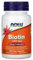 Now Foods - BIOTIN 1000 mcg | Apoyo para piel, cabello y uñas saludables - 100 cápsulas vegetarianas