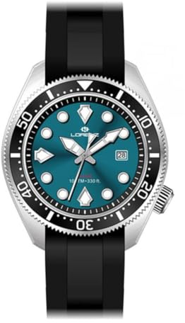 Lorenz Diver 26169DD Orologio da uomo al quarzo con cinturino in gomma sub 100 metri