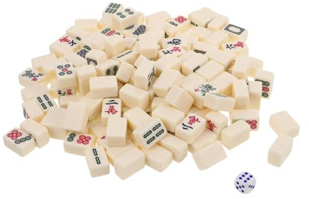 KOMBIUDA 1uppsättning Mini Mahjong För Resa Lättviktigt Och Kompakt Mahjong Spel För Små Utrymmen För Familjeevenemang Och Utomhusaktiviteter