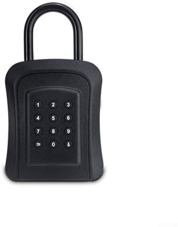 Besttoolifes Caja de seguridad digital para llaves TTlock, acceso remoto, montaje en la pared, con contraseña, contenedor de almacenamiento de seguridad de metal para interiores y exteriores