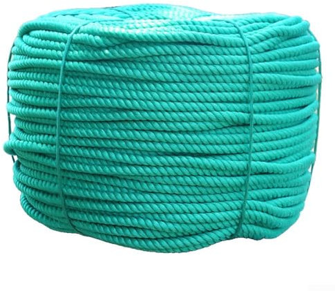 JoyousMall Multi Purpose Green Rope 20M Length with 6mm Diameter for Bundling and Securing Projects