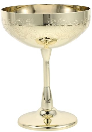 Uonlytech Bols à glace : Coupes à dessert en acier inoxydable - Coupes à sundae sur pied - Plat à bagatelle pour dessert, pudding au yaourt, sundae, noix