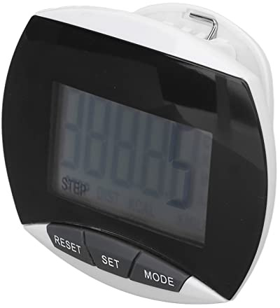 RiToEasysports Sports Pedometer, Distance Pedometer with Clamp/Holder for Men, Women and Children, Lightweight Design (Black)