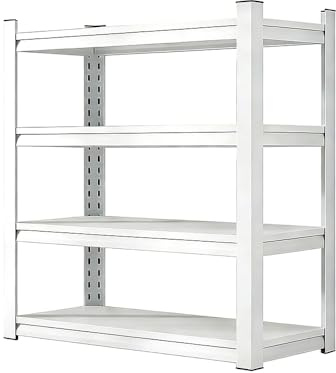 Future Warrior Lagerregal, Schwerlastregal, Kellerregal, 60x40x120cm, Regal mit Stahlgestell, jeweils bis 540kg belastbar, 4 verstellbare Ablagenl