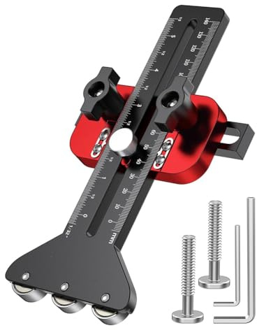 Hipzeepo Guide de Délignage Mince pour Scie Circulaire sur Table pour Fente en U de 3/8 X 3/4 et Fente en T de 1/4 X 3/8