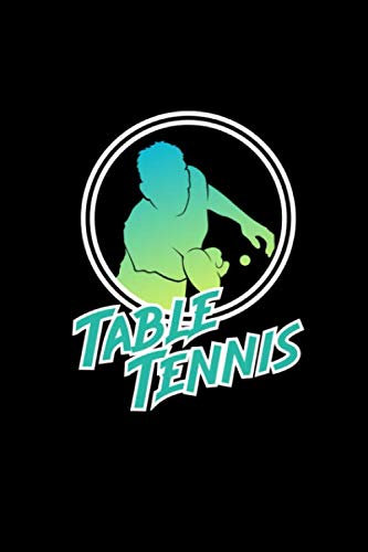 Notizbuch: Tischtennis Notebook A5 I Geschenk für Tischtennis Spieler und Trainer I Schläger mit Schmetterball Notizheft I Turnier und Training Tagebuch oder Journal