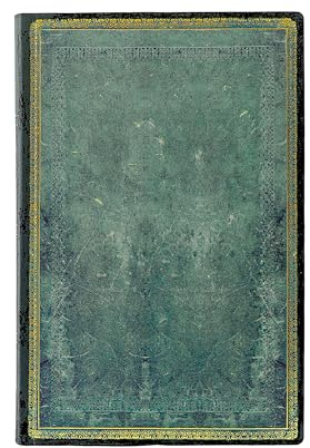 Pacific Blue (Old Leather Collection) Mini Lined Softcover Flexi Journal (Elastic Band Closure): Softcover mit Elastikbandverschluss