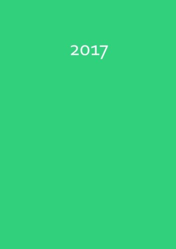 Kalender 2017 - A5 - Mint Green: grün - DIN A5, 1 Woche pro Doppelseite