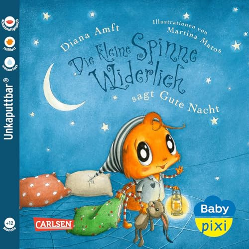 Baby Pixi (unkaputtbar) 119: Die kleine Spinne Widerlich sagt Gute Nacht: Ein Baby-Buch ab 12 Monaten (119)