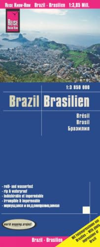 Reise Know-How Landkarte Brasilien / Brazil (1:3.850.000): reiß- und wasserfest (world mapping project)