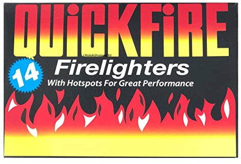 Fire Lighters Quickfire Firelighters Bulk Pack Hotspots Burners BBQ COAL LIGHTERS WOOD BURNERS (24 Pack of 14)