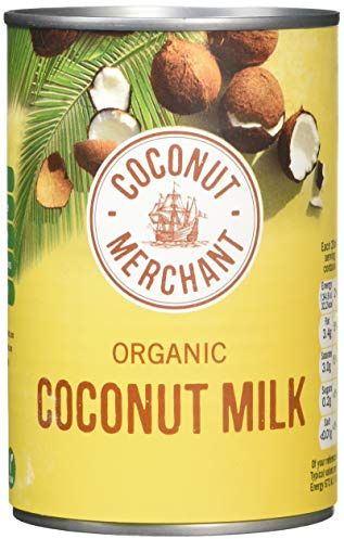 COCONUT MERCHANT Organic Coconut Milk 400ml (PACK OF 6)