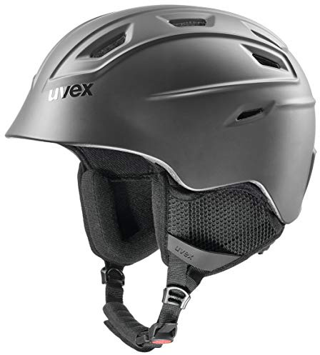 uvex fierce - leichter Skihelm für Damen und Herren - individuelle Größenanpassung - wechselbare Innenausstattung - black matt - 55-59 cm