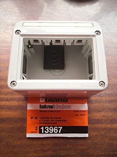 Scatola Bticino Idrobox 3 posti per frutti TEKNE art. 13967