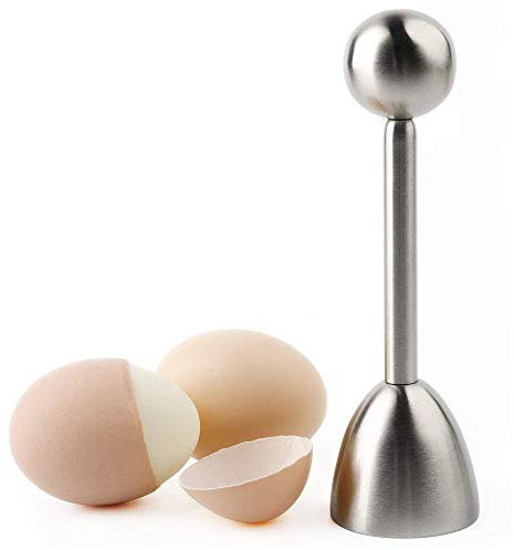 Stainless Steel Eggshell Top Cutter - Soft & Hard Boiled Egg Topper, Poached Egg Shell Remover