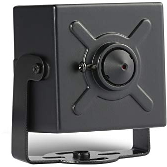 REVOTECH Mini caméra de sécurité IP HD 3 MP petite caméra intérieure 3,7 mm sténopé P2P H.265 caméra vidéo CCTV (I706-2 Noir)
