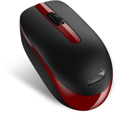 MOUSE Genius, NX-7007, PC sau NB, wireless, 2.4GHz, optic, 1200 dpi, butoane/scroll 3/1, , rosu, 31030026404 (timbru verde 0