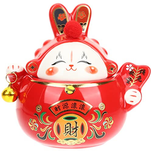 jojofuny Boîte à Thé Scellée Forme De Lapin Pot De Conservation Multifonction pour Maison Bureau avec Finition Soignée Et Design Réalistique