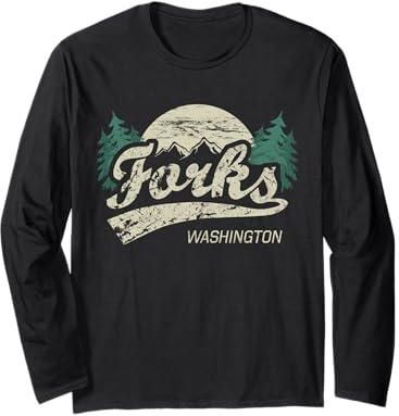 Forks Washington Vintage Long Sleeve T-Shirt