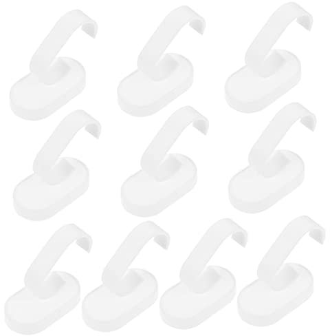 10 Stück Uhrenständer, Uhrenständer-Unterstützung, Schmuckständer, Ornament-Ausstellungsständer, transparenter Ständer, Uhrenvitrinenständer, Schmuckbaum, weißer Kunststoff, for Aufhängen