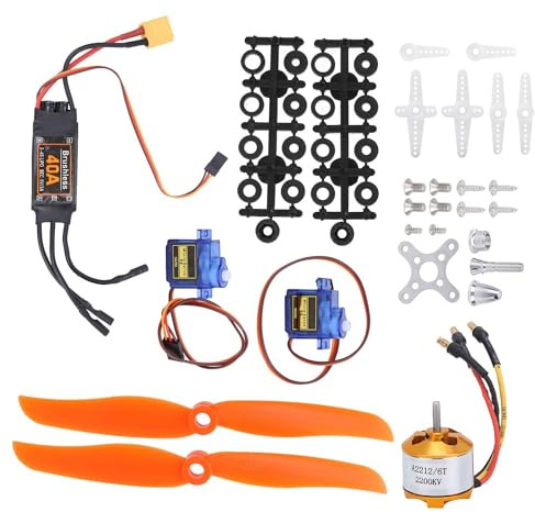 Frefgikty Kit Motore Elettrico SG90 Servo 2212 KV2200 Motore Brushless 6035 Accessori Kit per Rc Airplane Motor