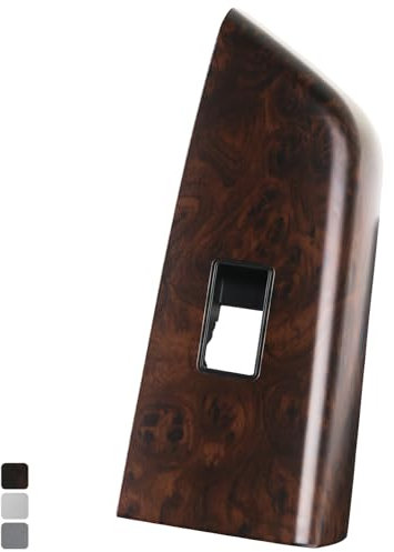 Osompar Door Window Switch Bezel Rear Left Driver Side Compatible with Toyoya Tundra 2007-2013 Sequoia 2010-2017 Brown Wood