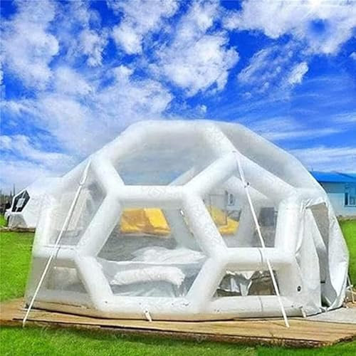 XZLZMYP Aufblasbares Blasenzelt Scenic Area Hotel Restaurant Wasserdicht Kuppelge Zelt Camping, Aufblasbares Transparentes Zelt Indoor Und Outdoor Home Hinterhof Camping Festival,9.84ft