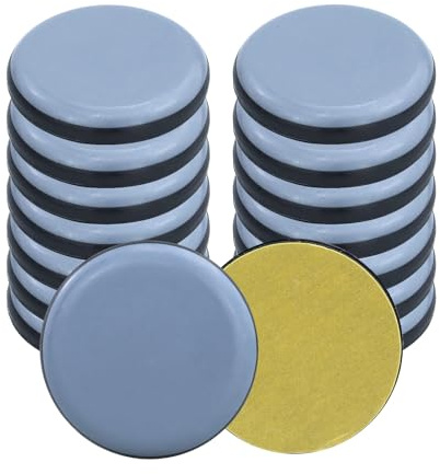 Patins de Meubles, 16 Pièces PTFE Rondes Auto-adhésives Coulisses de Meubles Adaptés Aux Sols Tapis Lisses Chaise Canapé Table (40mm)