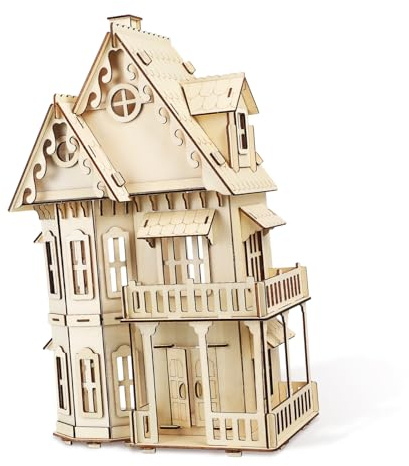 HONMEET Holzpuzzle Gothic Villa Kreatives Haus Puzzle aus Holz für Erwachsene und Deko für Geburtstag und Halloween Langlebig und Detailreich