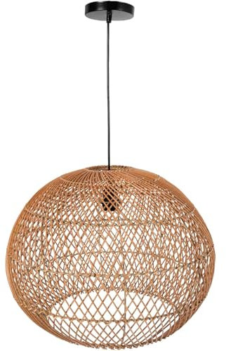 VIVANNO Deckenlampe Deckenleuchte Rattan SELENE 50x45 cm bambus natur
