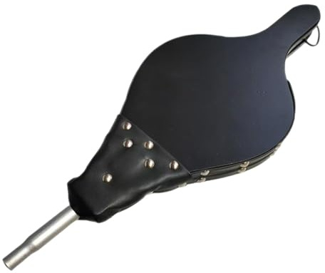 Fireplace Air Blower, Chimney Bellows | Wood Fireplace Blower Nozzle,Manual Bellows Pump, Portable Outdoor Fan Bellows with Drawstring for Pic Grill