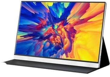ZKALQECNF Moniteur Portable Écran Externe Portable de 15 Pouces, 1920 x 1080, 60 Hz, HDR10, 100% SRGB Écrans PC