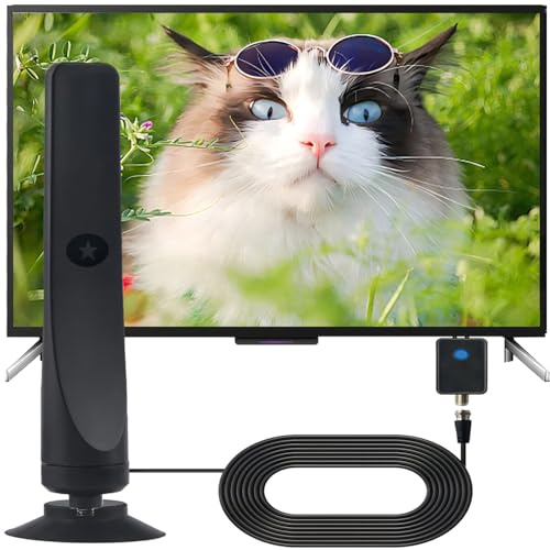 Festberg Hitenna Wavemax DVBT2 antenn Freeview digital TV-antenn för inomhusbruk med stark signal, räckvidd på över 240 kilometer, antenner för utomhusbruk, DVB-T