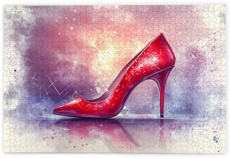 Puzzle 1000 Pièces Adultes, Puzzle Talon Haut pour Adulte, Puzzles Bois avec Boite Cadeau, Jeu de Concentration pour Adultes, 1000 Pièces Puzzles pour Décoration Murale Maison, Cadeau Femme, Y-62