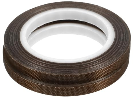 Homoyoyo Cinta de Ptfe para Selladora al Vacío, Cinta Aislante Térmica Resistente al Calor, Alta Temperatura 0,13 Mm X 5 Mm X 10 M, 2 Piezas para Uso Industrial y Sellado Manual