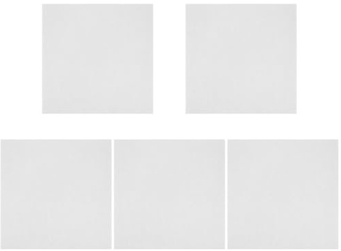 White Felt Soundproofing Panel 5pcs Wall Board for Acoustic Treatment | Self Adhesive Backing, Easy Install, Sound Insulation, Suitable for Dance and Music Rooms