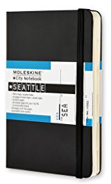 Moleskine City Notebook Seattle, Pocket, Hardcover, schwarz